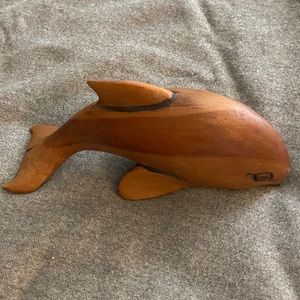 Wooden carved dolphin, excellent condition